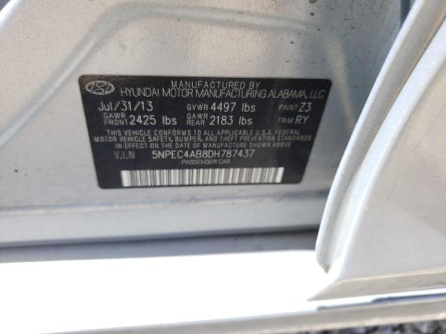 Photo 10 from auction – 2013 HYUNDAI SONATA SE with VIN 5NPEC4AB8DH787437