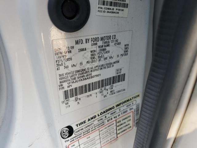 Photo 10 from auction – 2010 FORD EXPEDITION with VIN 1FMJU1K58AEB07501
