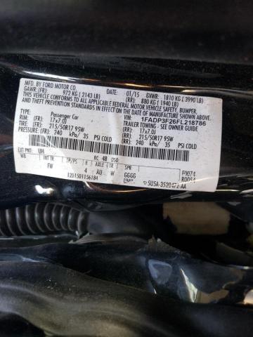 Photo 10 from auction – 2015 FORD FOCUS SE with VIN 1FADP3F26FL218786