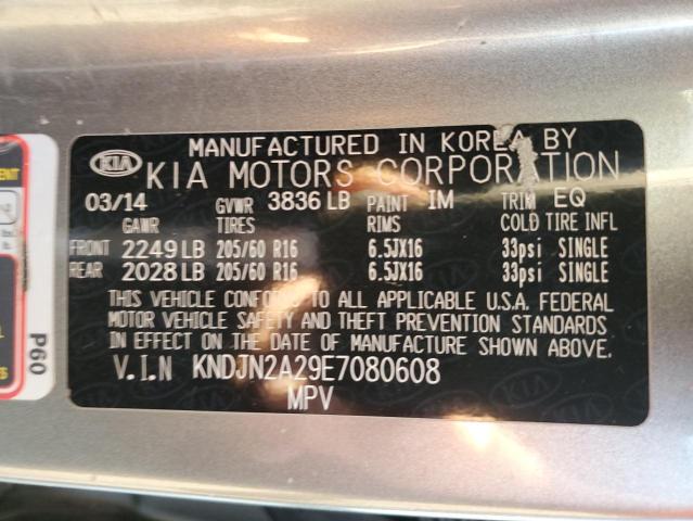 Photo 10 from auction – 2014 KIA SOUL with VIN KNDJN2A29E7080608