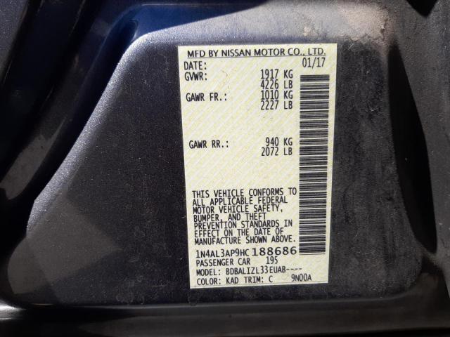 Photo 10 from auction – 2017 NISSAN ALTIMA 2.5 with VIN 1N4AL3AP9HC188686