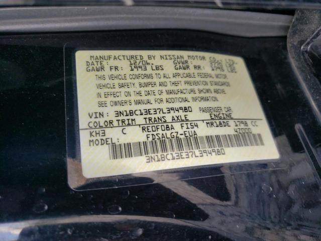 Photo 10 from auction – 2007 NISSAN VERSA S with VIN 3N1BC13E37L394980