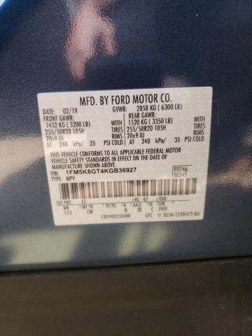 Photo 10 from auction – 2019 FORD EXPLORER S with VIN 1FM5K8GT4KGB36927