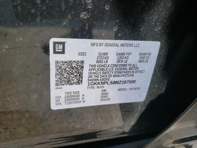 Photo 10 from auction – 2021 GMC ACADIA DEN with VIN 1GKKNPLS8MZ197599