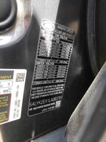 Photo 10 from auction – 2020 LAND ROVER RANGE ROVE with VIN SALYK2EX1LA263765