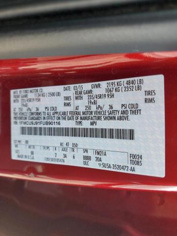 Photo 10 from auction – 2015 FORD ESCAPE TIT with VIN 1FMCU9J91FUB90116
