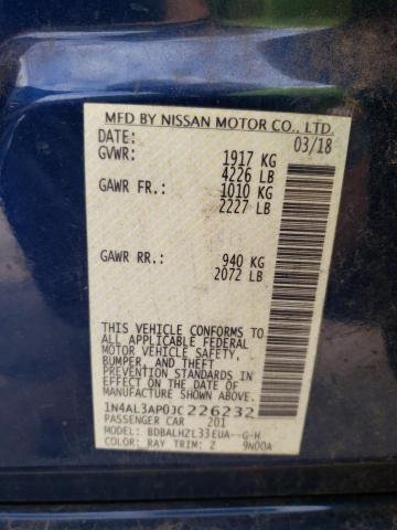 Photo 10 from auction – 2018 NISSAN ALTIMA 2.5 with VIN 1N4AL3AP0JC226232