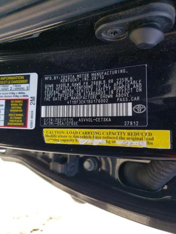 Photo 10 from auction – 2011 TOYOTA CAMRY BASE with VIN 4T1BF3EK1BU176002