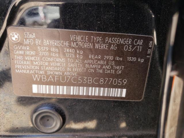 Photo 10 from auction – 2011 BMW 535 XI with VIN WBAFU7C53BC877059