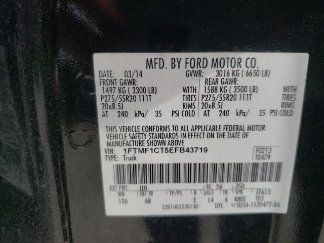 Photo 10 from auction – 2014 FORD F150 with VIN 1FTMF1CT5EFB43719