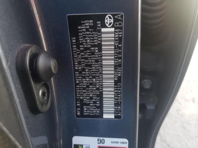 Photo 10 from auction – 2017 TOYOTA COROLLA L with VIN 5YFBURHE3HP701215