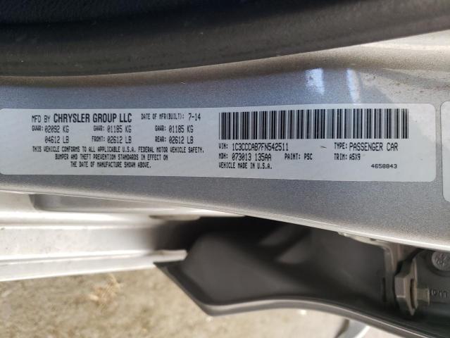 Photo 10 from auction – 2015 CHRYSLER 200 LIMITE with VIN 1C3CCCAB7FN542511