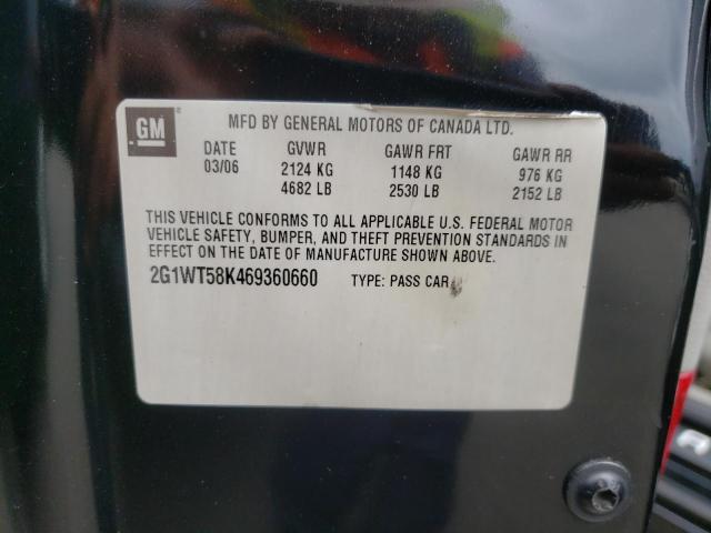 Photo 10 from auction – 2006 CHEVROLET IMPALA LT with VIN 2G1WT58K469360660