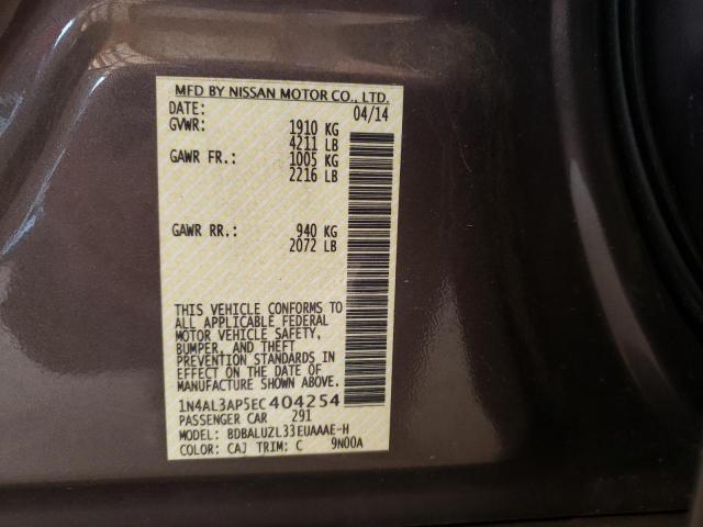 Photo 10 from auction – 2014 NISSAN ALTIMA 2.5 with VIN 1N4AL3AP5EC404254