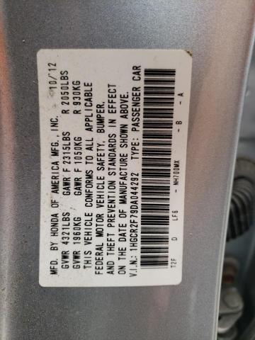 Photo 10 from auction – 2013 HONDA ACCORD with VIN 1HGCR2F79DA044292