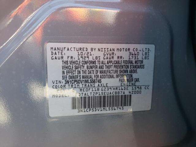 Photo 10 from auction – 2021 NISSAN KICKS SR with VIN 3N1CP5DV1ML556745