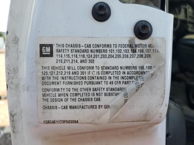 Photo 10 from auction – 2003 CHEVROLET C4500 C4C0 with VIN 1GBC4E1173F503004