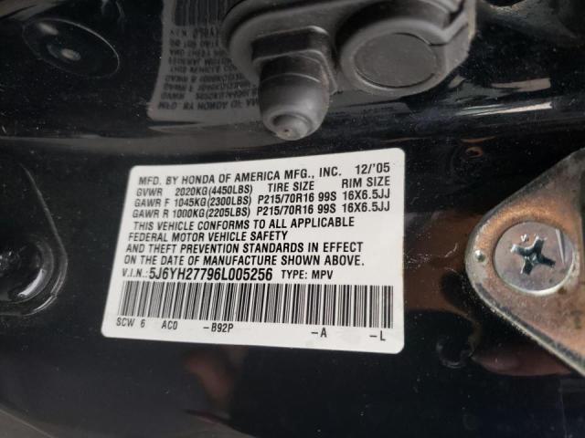 Photo 10 from auction – 2006 HONDA ELEMENT EX with VIN 5J6YH27796L005256