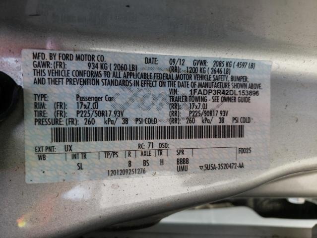 Photo 10 from auction – 2013 FORD FOCUS BEV with VIN 1FADP3R42DL153896