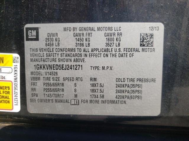 Photo 10 from auction – 2014 GMC ACADIA SLE with VIN 1GKKVNED5EJ241271