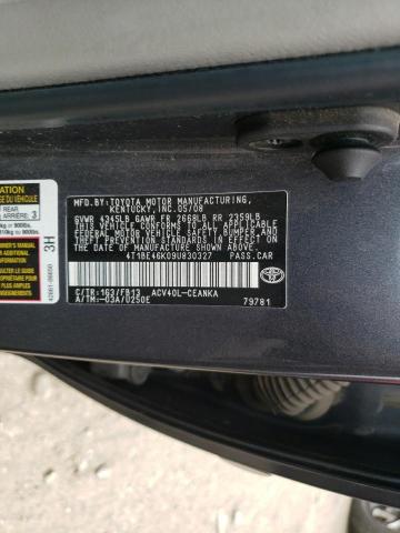 Photo 10 from auction – 2009 TOYOTA CAMRY BASE with VIN 4T1BE46K09U830327