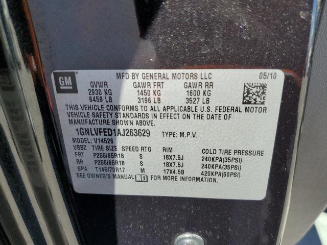 Photo 10 from auction – 2010 CHEVROLET TRAVERSE L with VIN 1GNLVFED1AJ263629