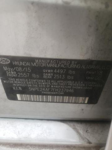 Photo 10 from auction – 2015 HYUNDAI SONATA SE with VIN 5NPE24AF7FH237946