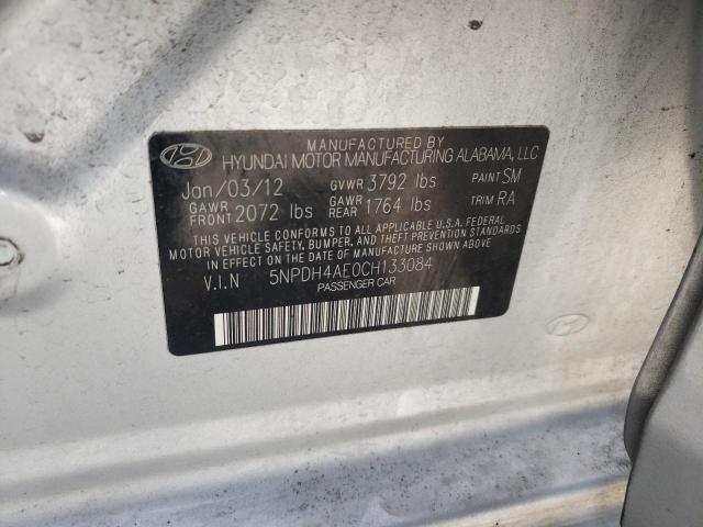 Photo 10 from auction – 2012 HYUNDAI ELANTRA GL with VIN 5NPDH4AE0CH133084