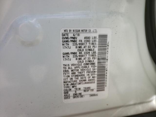 Photo 10 from auction – 2018 NISSAN ROGUE S with VIN JN8AT2MT2JW468858