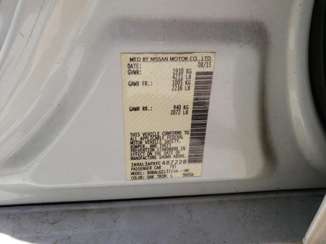 Photo 10 from auction – 2015 NISSAN ALTIMA 2.5 with VIN 1N4AL3APXFC487228
