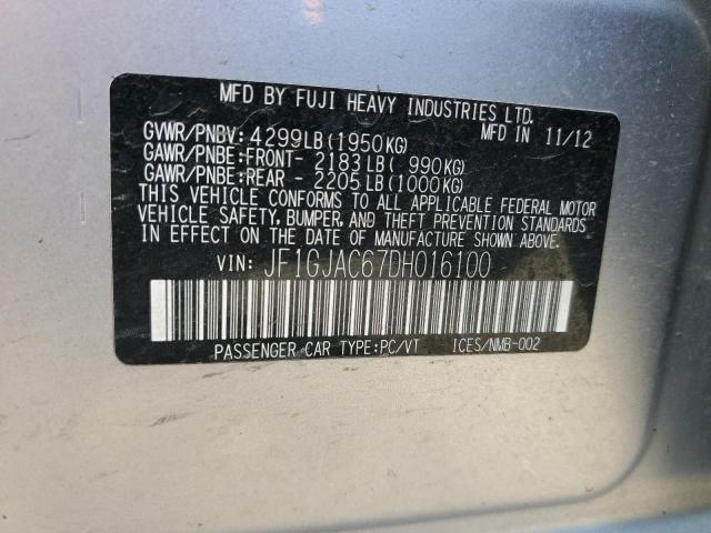 Photo 10 from auction – 2013 SUBARU IMPREZA PR with VIN JF1GJAC67DH016100