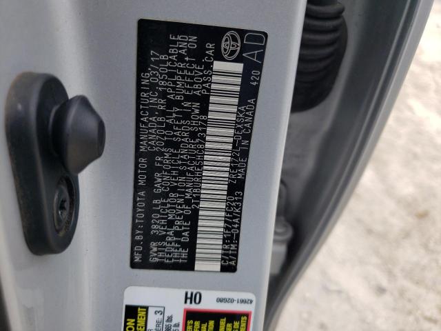 Photo 10 from auction – 2017 TOYOTA COROLLA L with VIN 2T1BURHE5HC873178