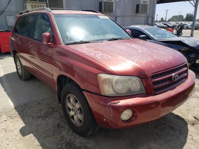 TOYOTA HIGHLANDER 2002 with VIN JTEGF21A420029550 - Photo from auction