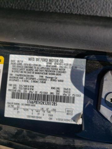Photo 10 from auction – 2019 FORD MUSTANG with VIN 1FA6P8TH2K5201285