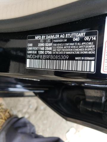 Photo 10 from auction – 2015 MERCEDES-BENZ E 350 4MAT with VIN WDDHF8JB9FB085309