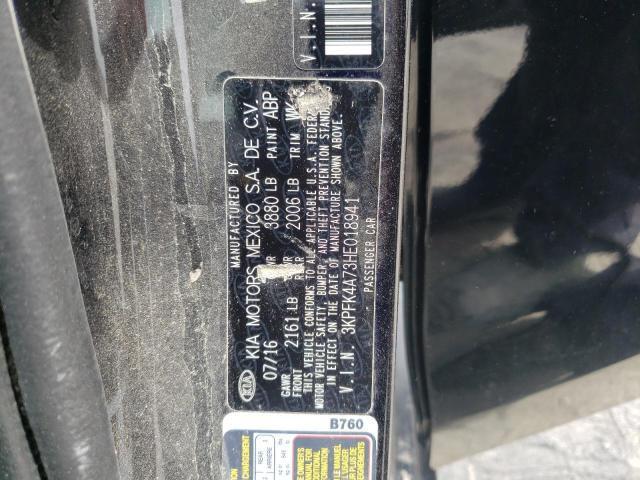 Photo 10 from auction – 2017 KIA FORTE LX with VIN 3KPFK4A73HE018941