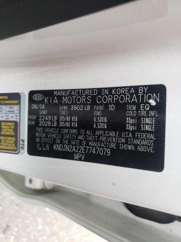 Photo 10 from auction – 2014 KIA SOUL with VIN KNDJN2A22E7747079