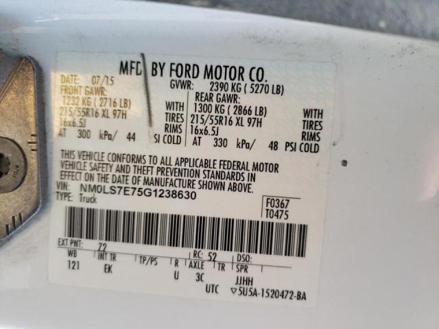 Photo 10 from auction – 2016 FORD TRANSIT CO with VIN NM0LS7E75G1238630
