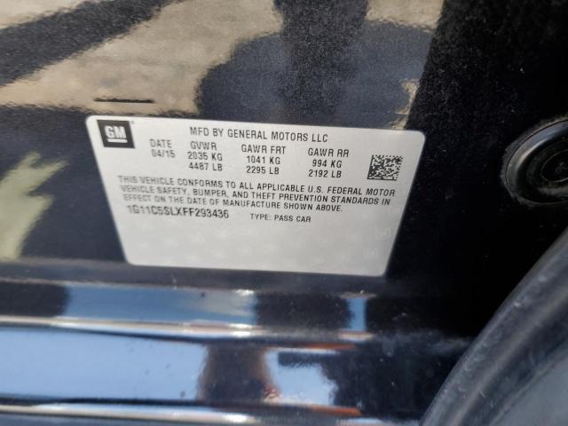 Photo 10 from auction – 2015 CHEVROLET MALIBU 1LT with VIN 1G11C5SLXFF293436