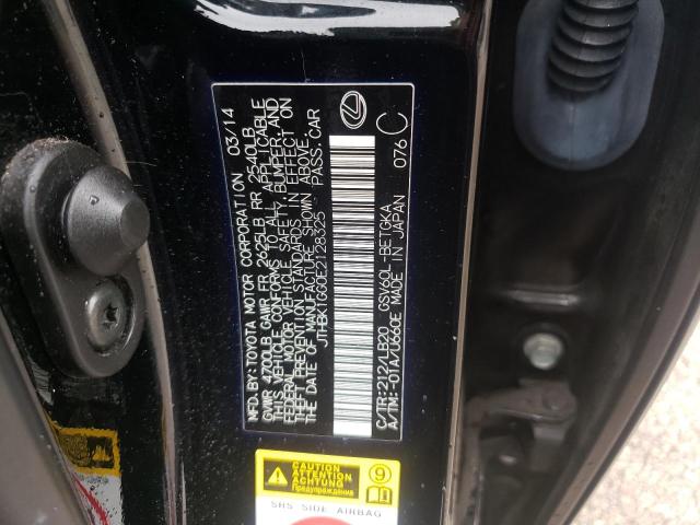 Photo 10 from auction – 2014 LEXUS ES 350 with VIN JTHBK1GG0E2128325