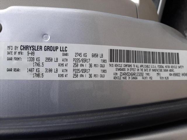 Photo 10 from auction – 2010 DODGE GRAND CARA with VIN 2D4RN5DX6AR123292