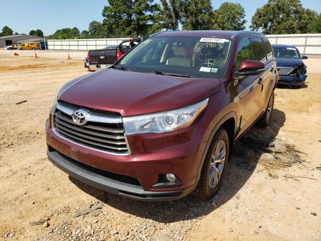 Photo 2 from auction – 2015 TOYOTA HIGHLANDER with VIN 5TDJKRFH3FS139903