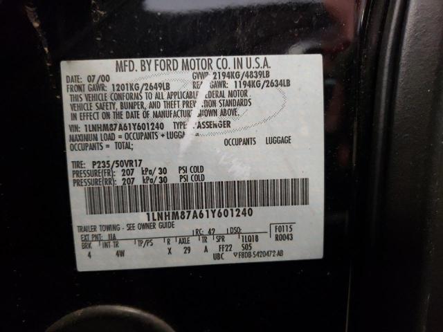 Photo 10 from auction – 2001 LINCOLN LS with VIN 1LNHM87A61Y601240