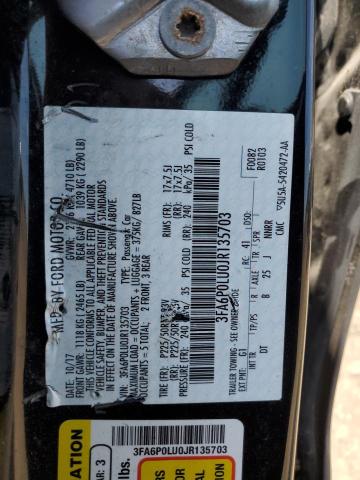 Photo 10 from auction – 2018 FORD FUSION SE with VIN 3FA6P0LU0JR135703
