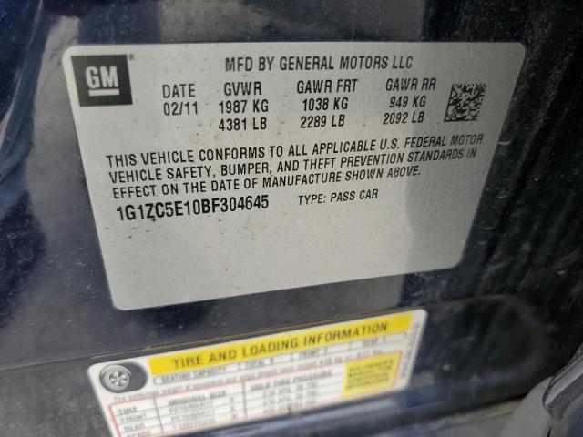 Photo 10 from auction – 2011 CHEVROLET MALIBU 1LT with VIN 1G1ZC5E10BF304645