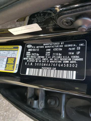 Photo 10 from auction – 2015 KIA OPTIMA LX with VIN 5XXGM4A76FG458302