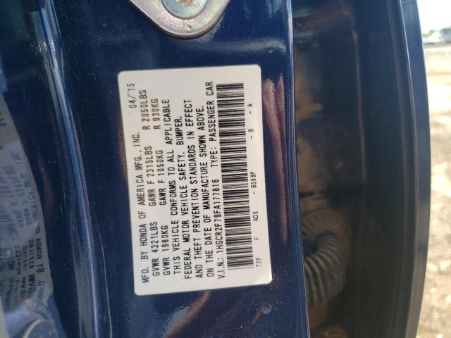 Photo 10 from auction – 2015 HONDA ACCORD EX with VIN 1HGCR2F79FA177816