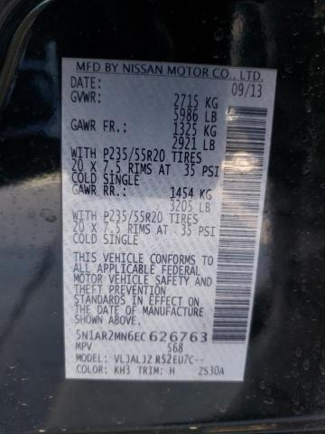 Photo 10 from auction – 2014 NISSAN PATHFINDER with VIN 5N1AR2MN6EC626763