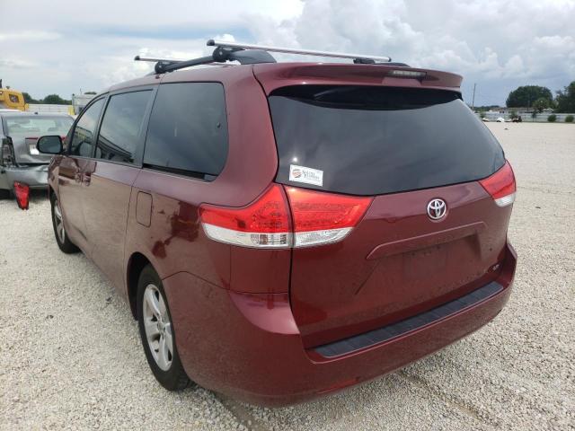 Photo 3 from auction – 2013 TOYOTA SIENNA LE with VIN 5TDKK3DC5DS356116
