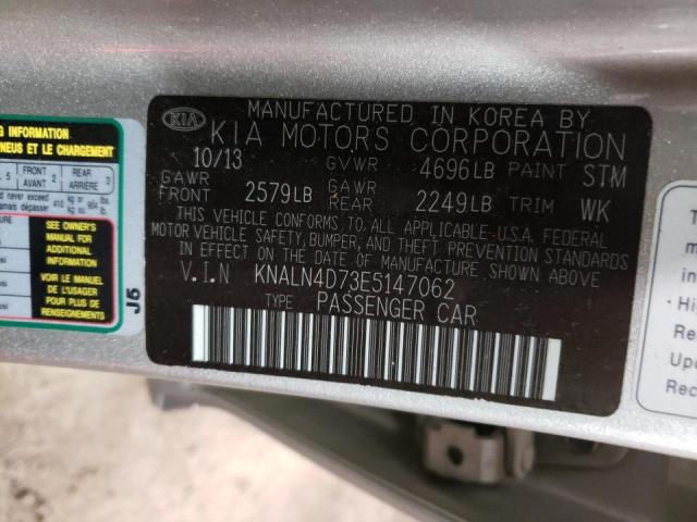 Photo 10 from auction – 2014 KIA CADENZA PR with VIN KNALN4D73E5147062